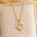 Wholesale Titanium Steel Plated 18K Gold English Letter Pendant Necklace