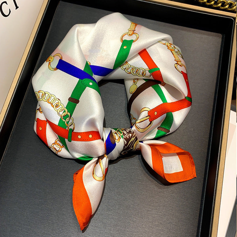 Wholesale  Silk f Women' s Autumn f f All-match Hair Band Fashion Small Square f