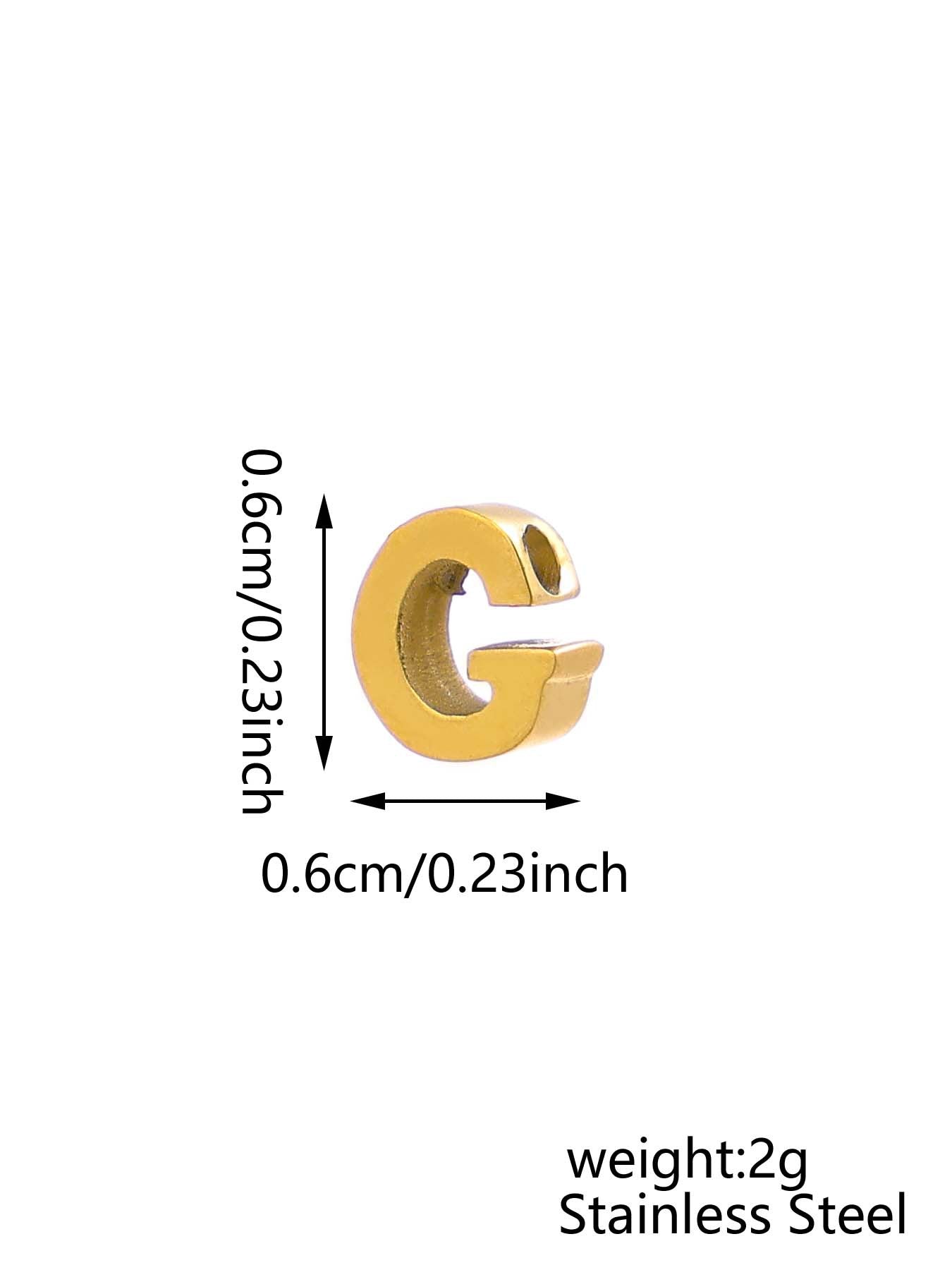 Wholesale 26 English letters stainless steel mirror polished pendant