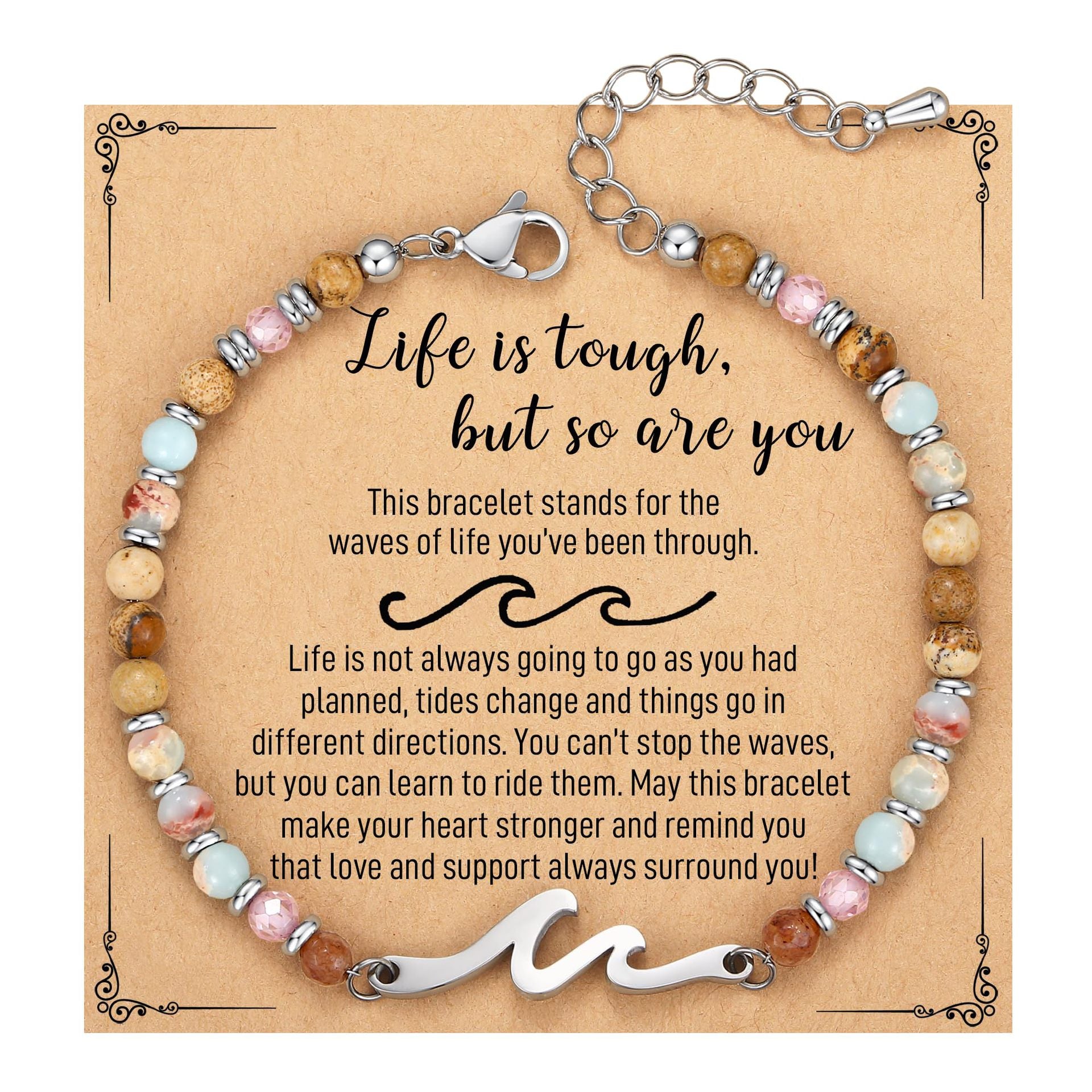 Wholesale Wave Shoushan Stone Bracelet for Everyday Wear Fashion Accessory