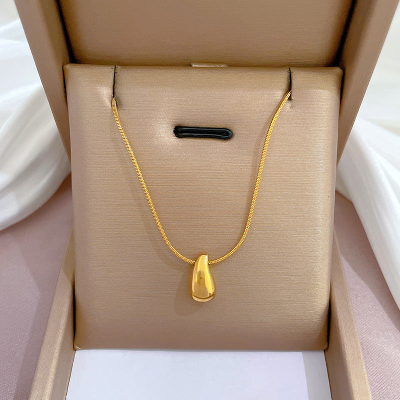 Wholesale Titanium Steel Necklace Clavicle Chain Choker Necklace ACC-NE-LiGe002