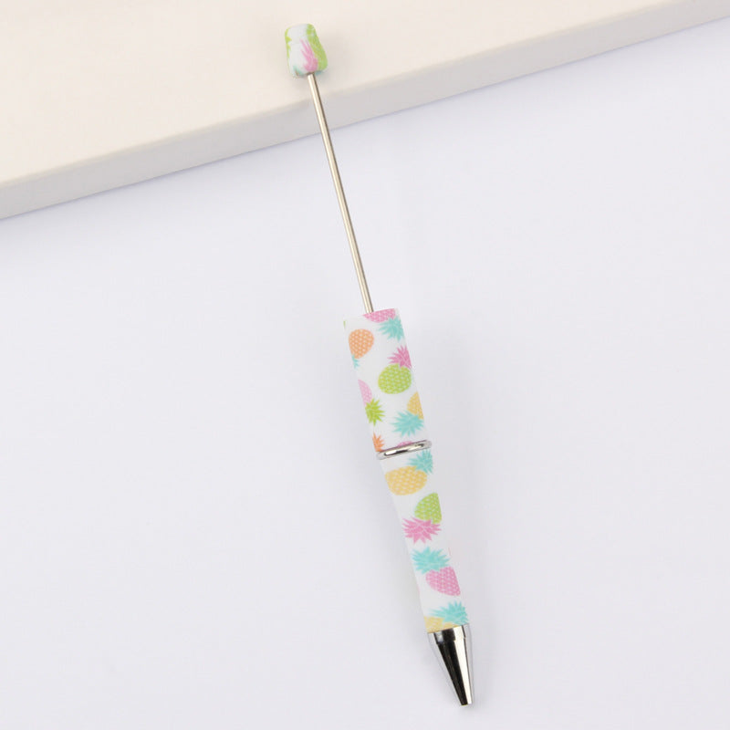 Wholesale Beadable Pens Leopard Print Floral Cow Independence Day Print DIY Beaded Pens ACC-PN-JinBN015