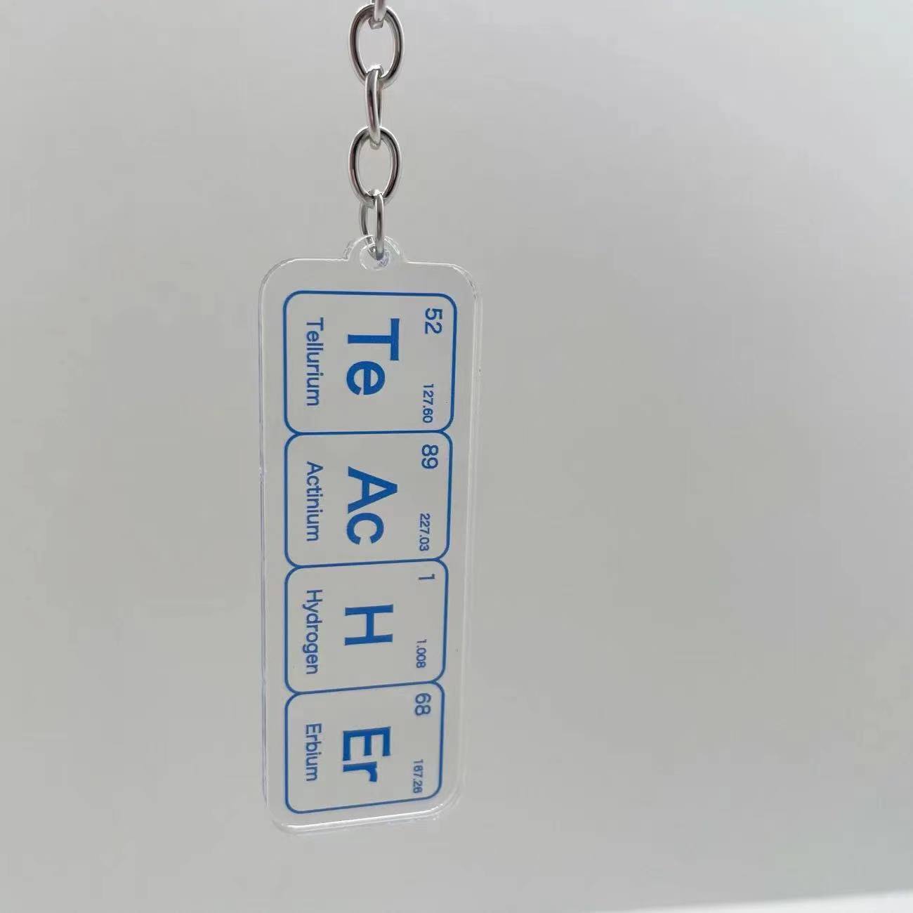 Wholesale chemical element acrylic keychains