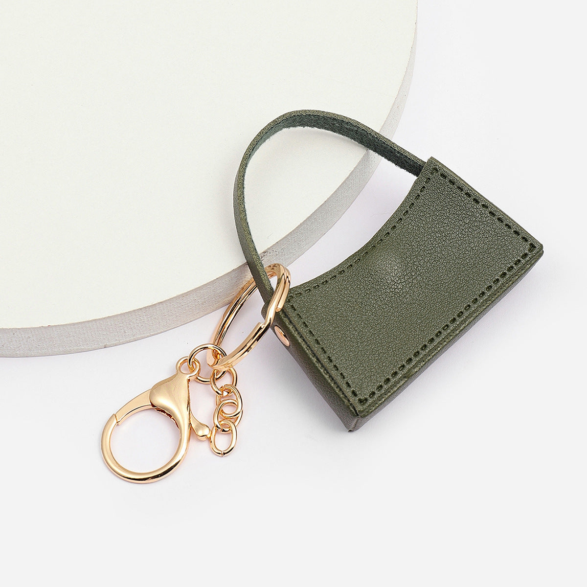 Wholesale Small Curved Bag PU Leather Keychain Pendants ACC-KC-XTZ012