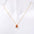 Wholesale Titanium steel pear-shaped teardrop zircon December birthstone birthstone necklace
