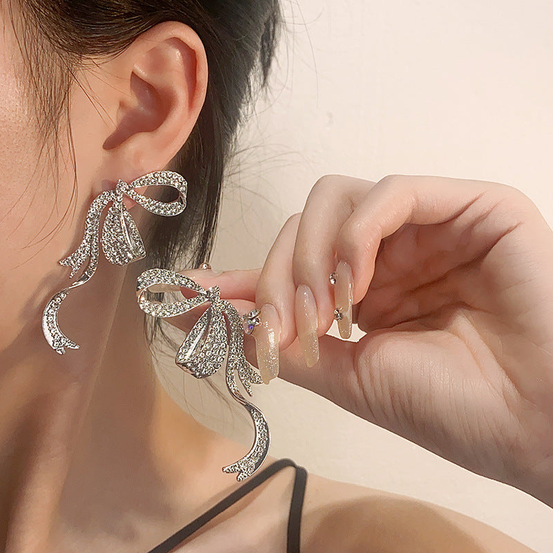 Wholesale Silver Butterfly Tassel Necklace Collarbone Chain Choker Necklace ACC-NE-NS011