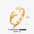 Wholesale Stainless Steel Love Heart 18K Gold Plated Ring