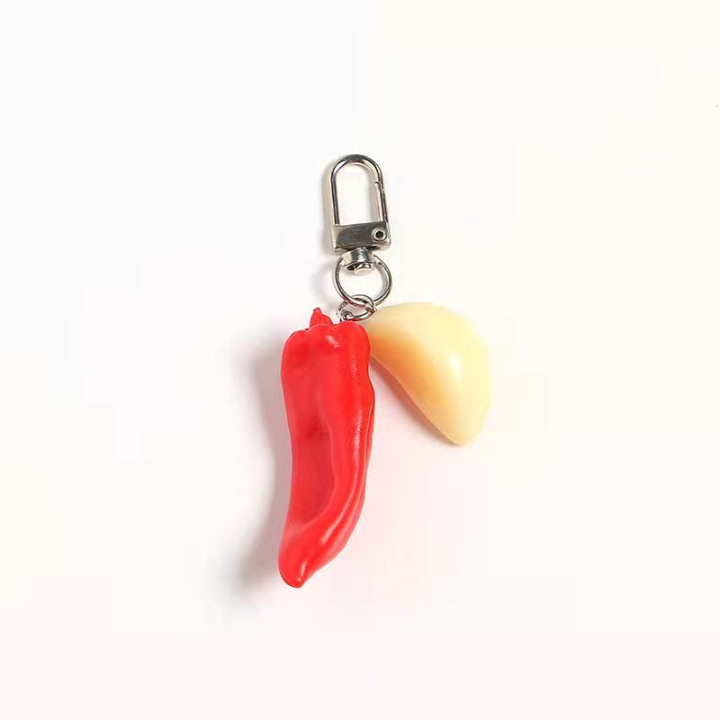 Wholesale  Red and Green Pepper Keychain