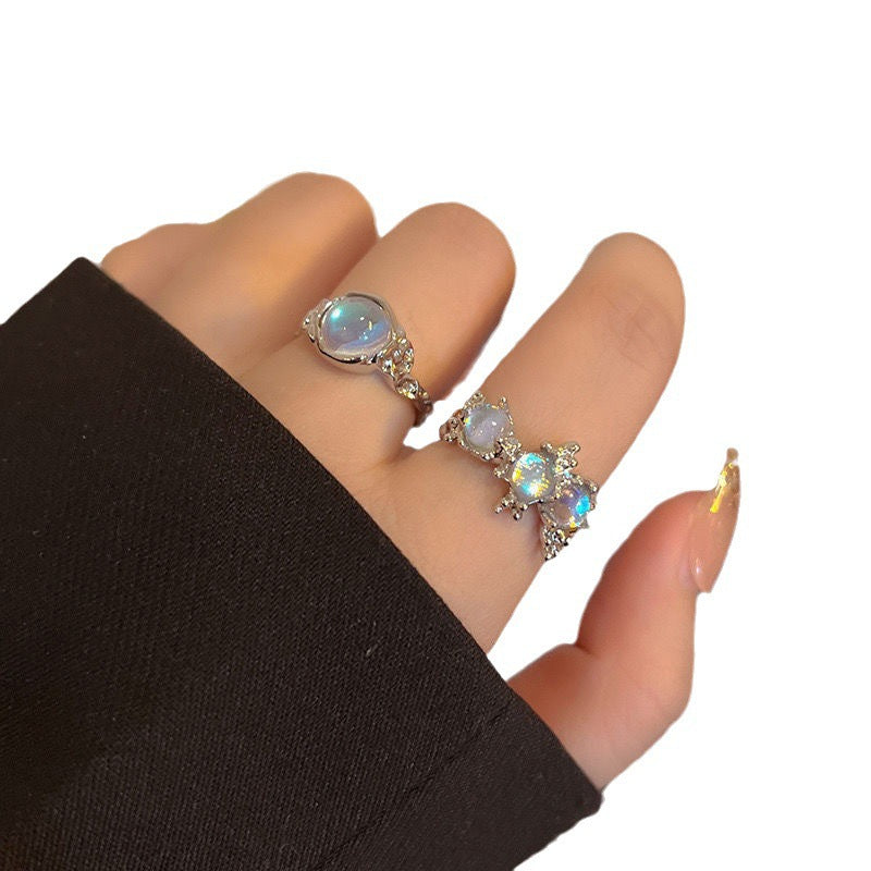 Wholesale Moonstone Open Adjustable Ring