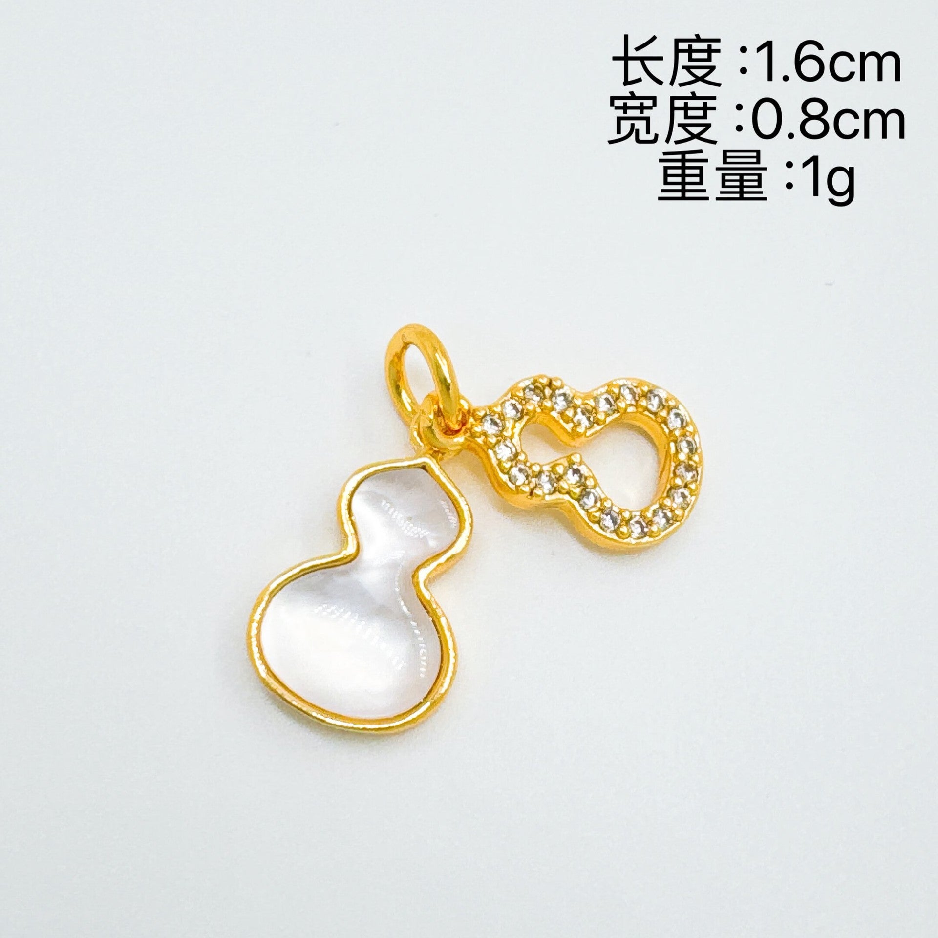 Wholesale Gold Plated Mother-of-Pearl Pendant Necklace Elegant Ins Style Women' s Layering Jewelry