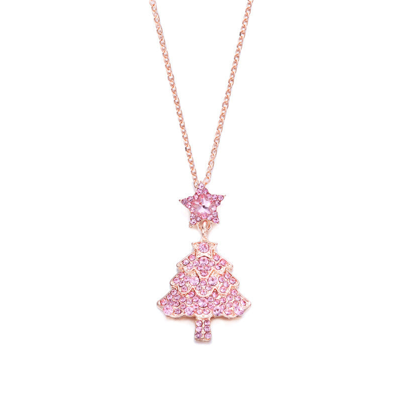 Wholesale Christmas pink necklace