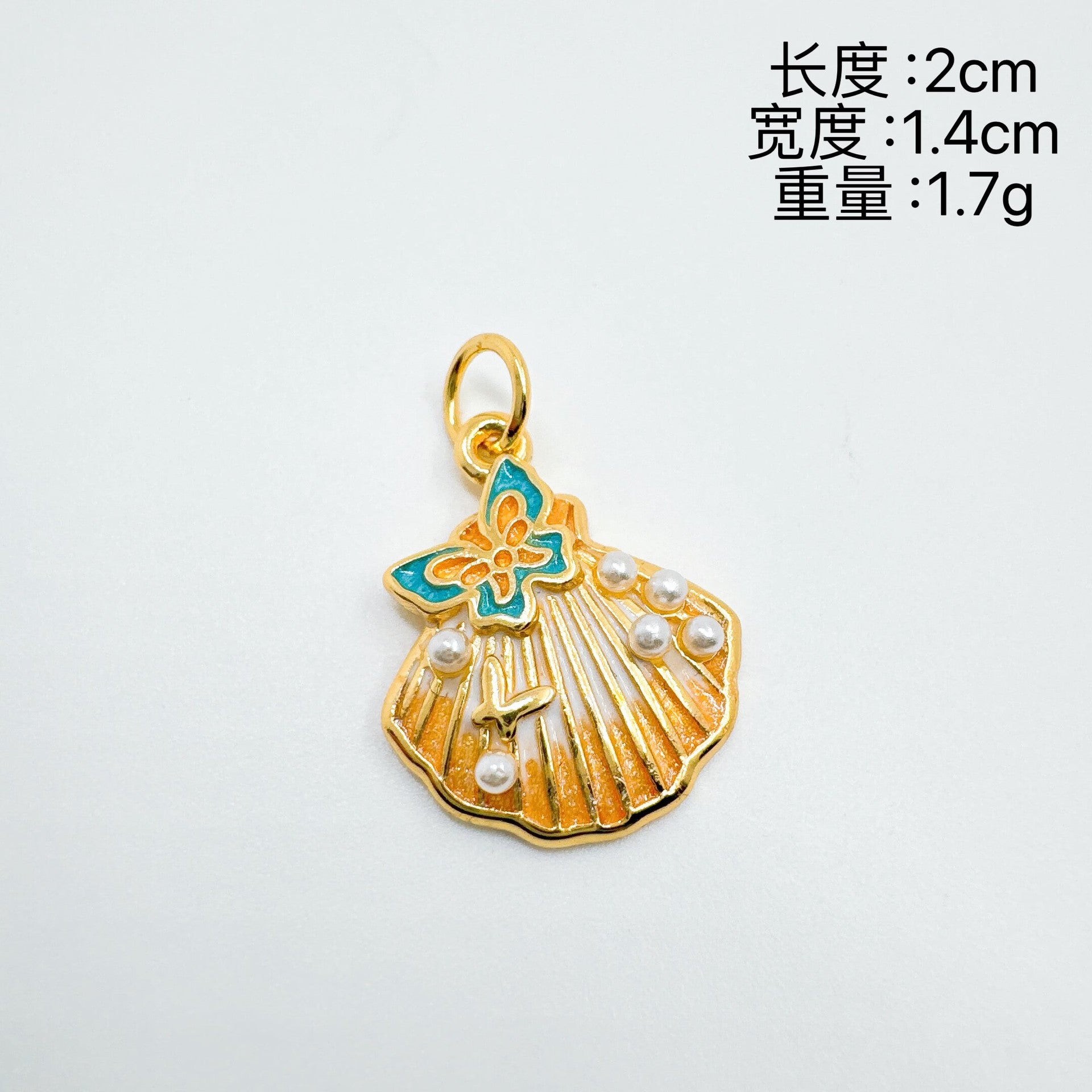 Wholesale Ocean Series Micro-Inlaid Diamond Shell Pendant Necklace,  Copper Gold-Plated Jewelry Accessory for Boutique Resale