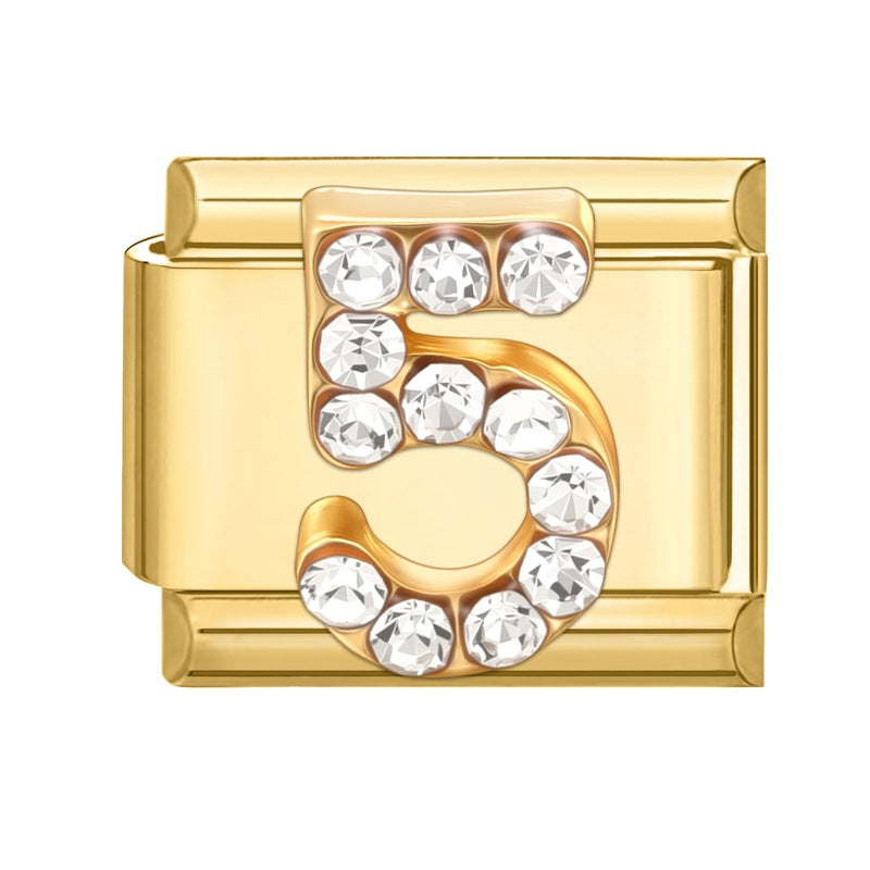 Wholesale Italian Charm Bracelet 9mm DIY Splicing Cute Creative Stainless Steel Composable Bracelet