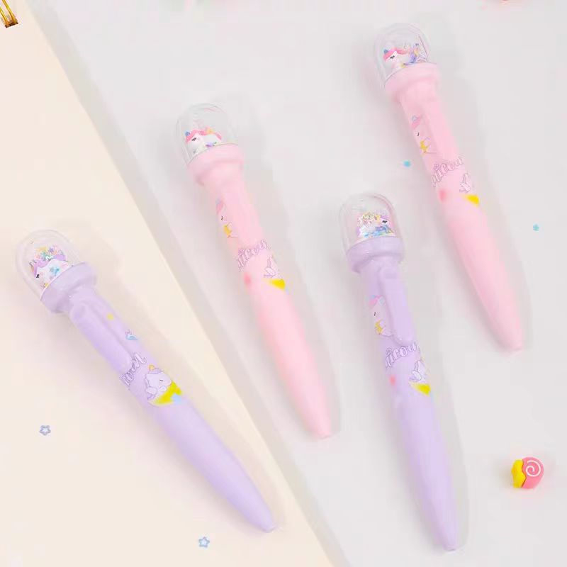 Wholesale super cute landscape pen dream pony shape gel pen ballpoint pen