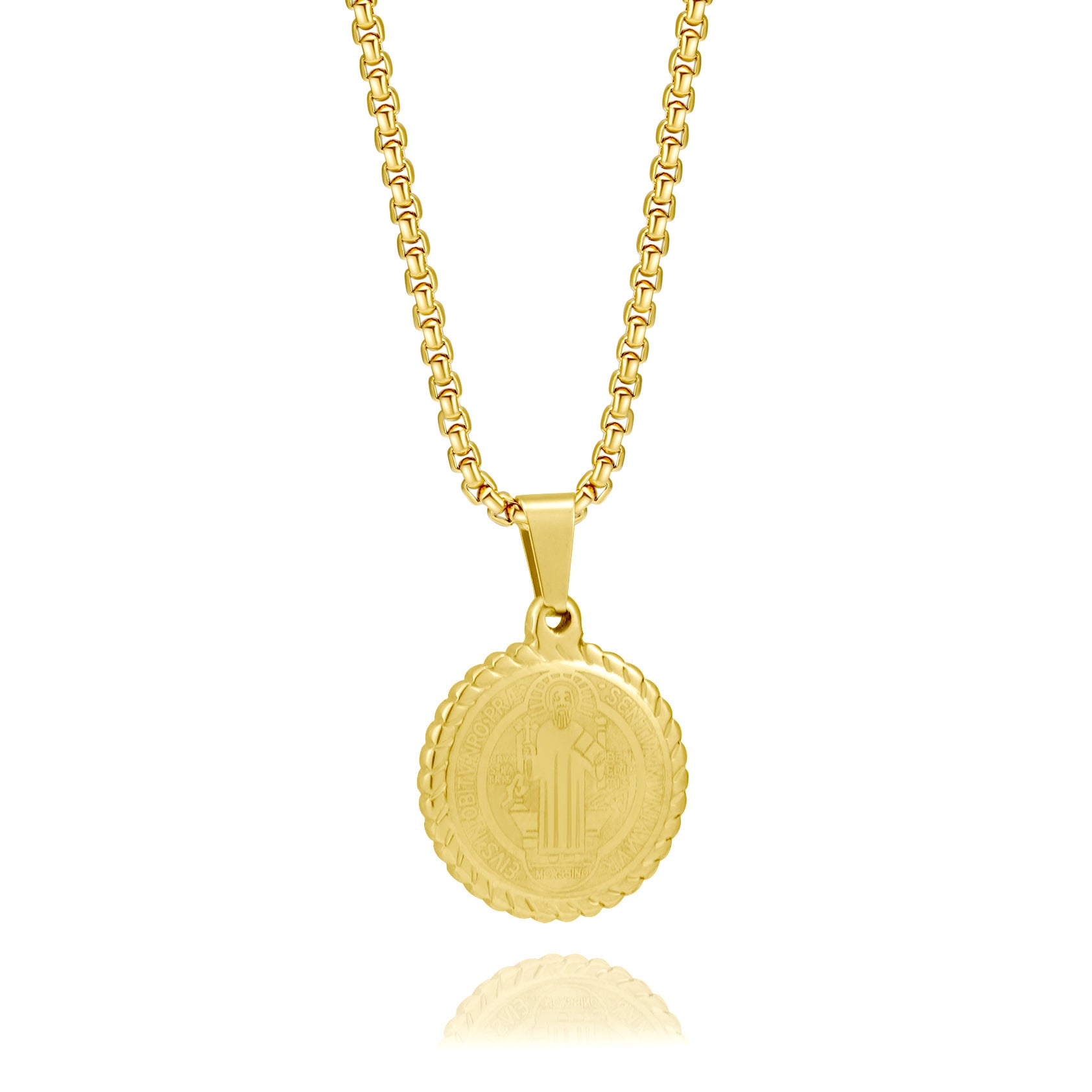 Wholesale stainless steel necklaceplated 18k gold non-fading sweater chain