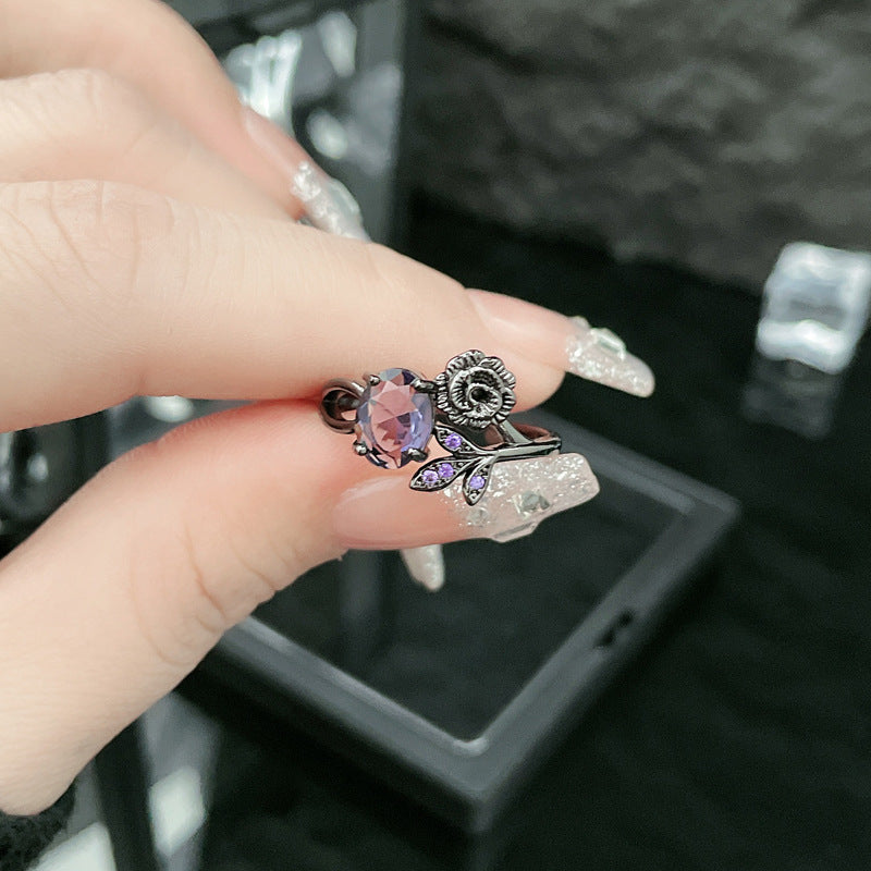 Wholesale  Rose Flower Opening Ring