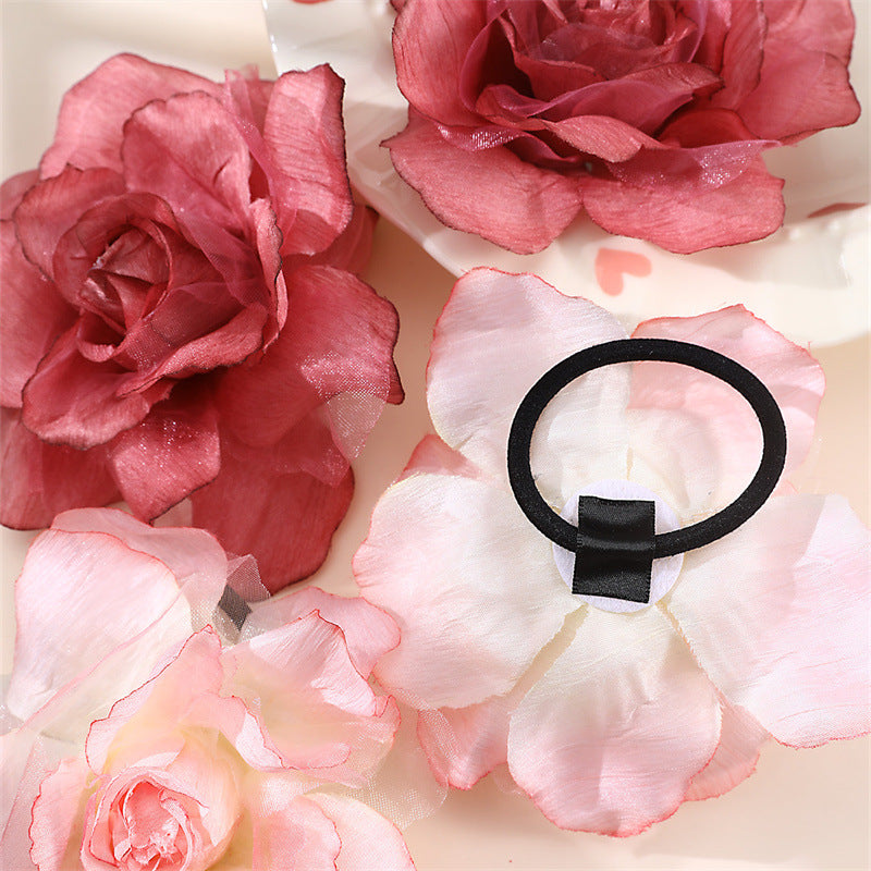 Wholesale Flower Valentine's Day Hair Ties
