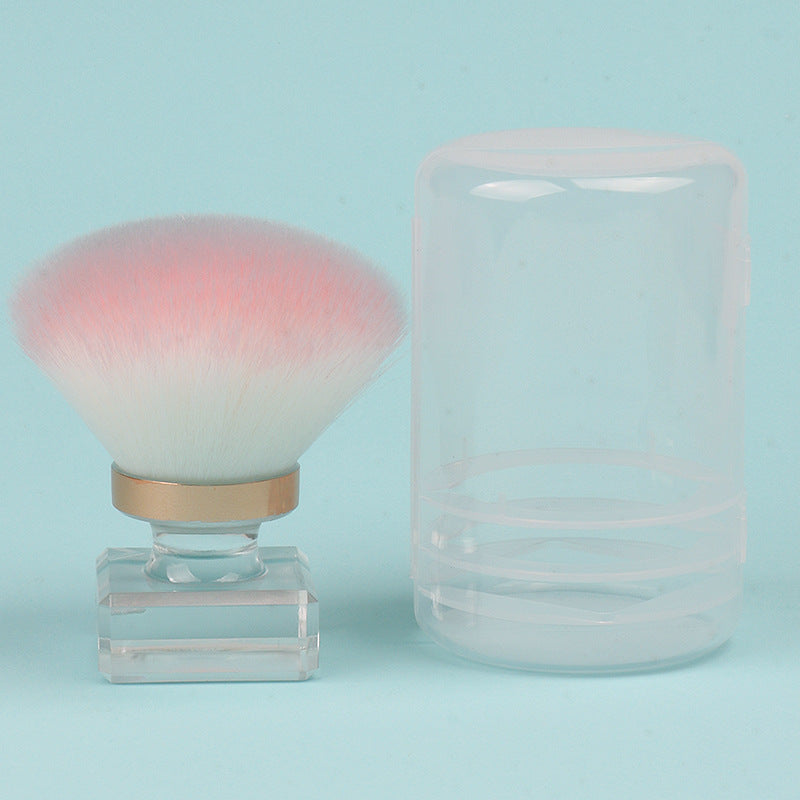 Wholesale Mushroom Head Dust Brush Portable Transparent Base Loose Powder Brush ACC-MB-Juka003