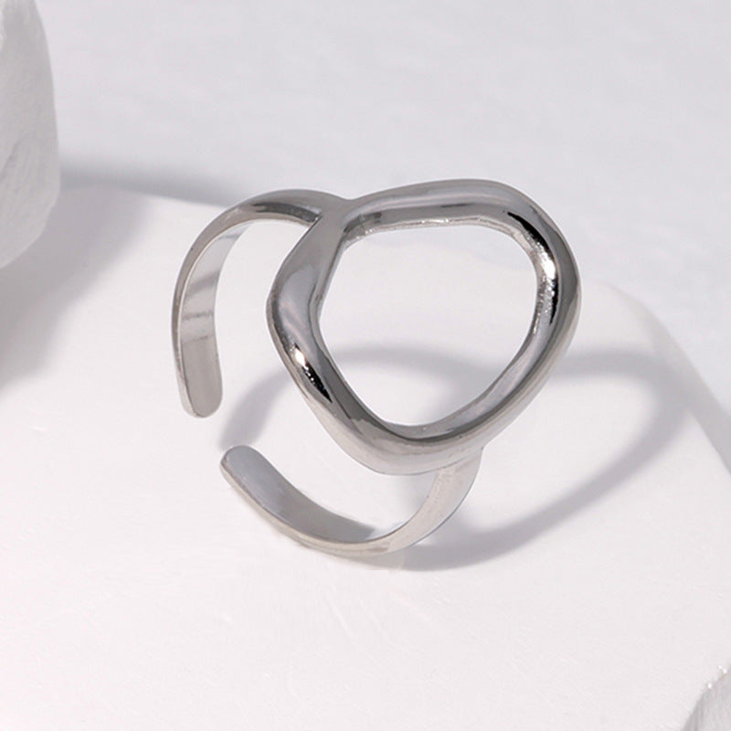Wholesale Open Index Finger Ring Stainless Steel Rings ACC-RS-Manguo006