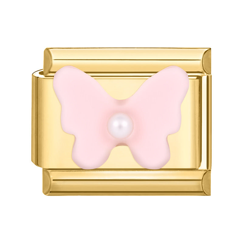 Wholesale Italian Charm Bracelet 9mm DIY Splicing Cute Creative Stainless Steel Composable Bracelet