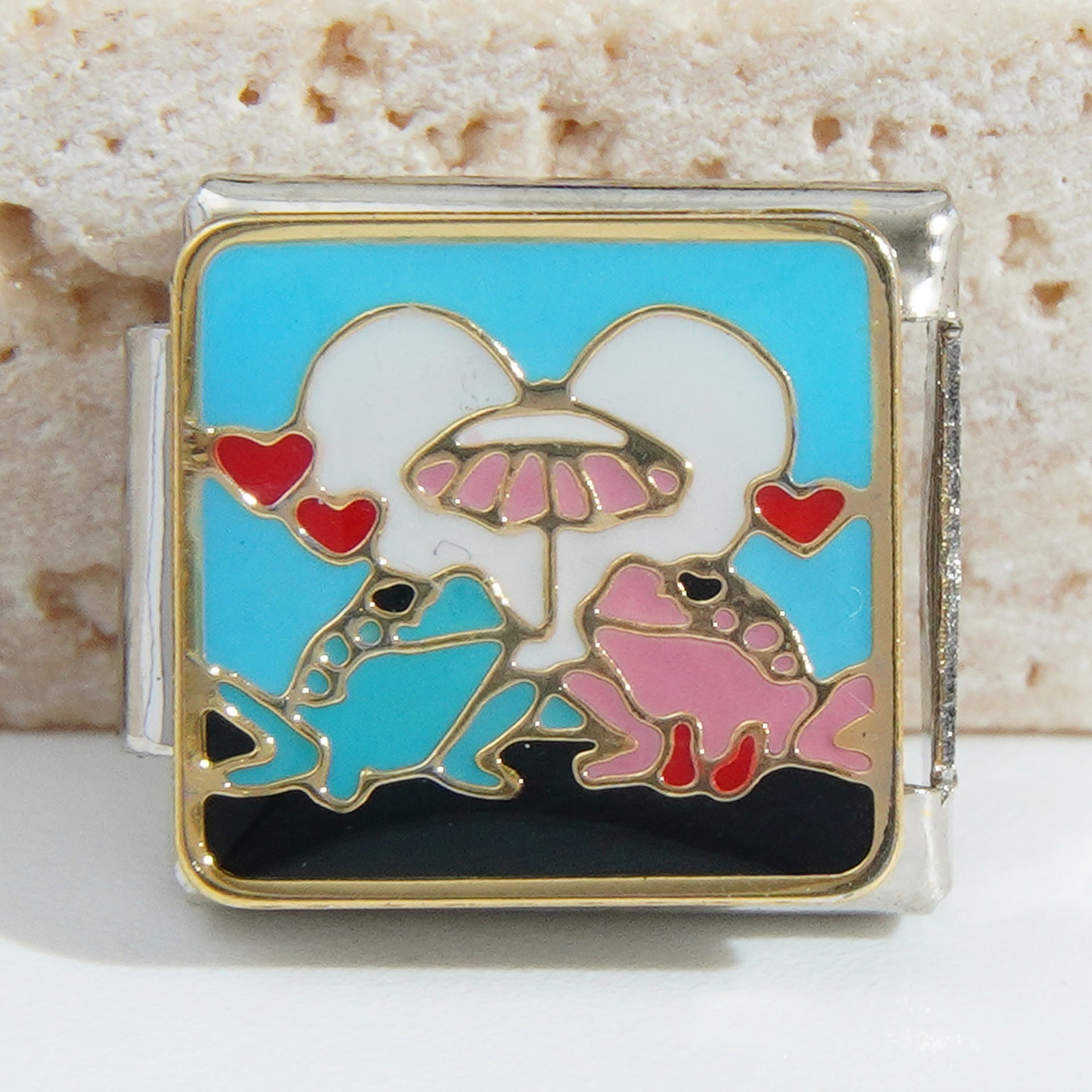 Wholesale Italian Charm Bracelet 9mm DIY Splicing Creative Pattern Stainless Steel Composable Bracelet