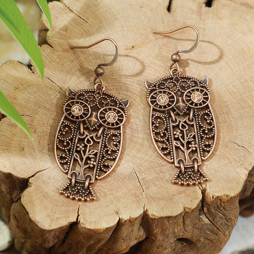Wholesale Retro Bohemian Earrings Maillard Color Trendy Fashion Accessory for Autumn Winter