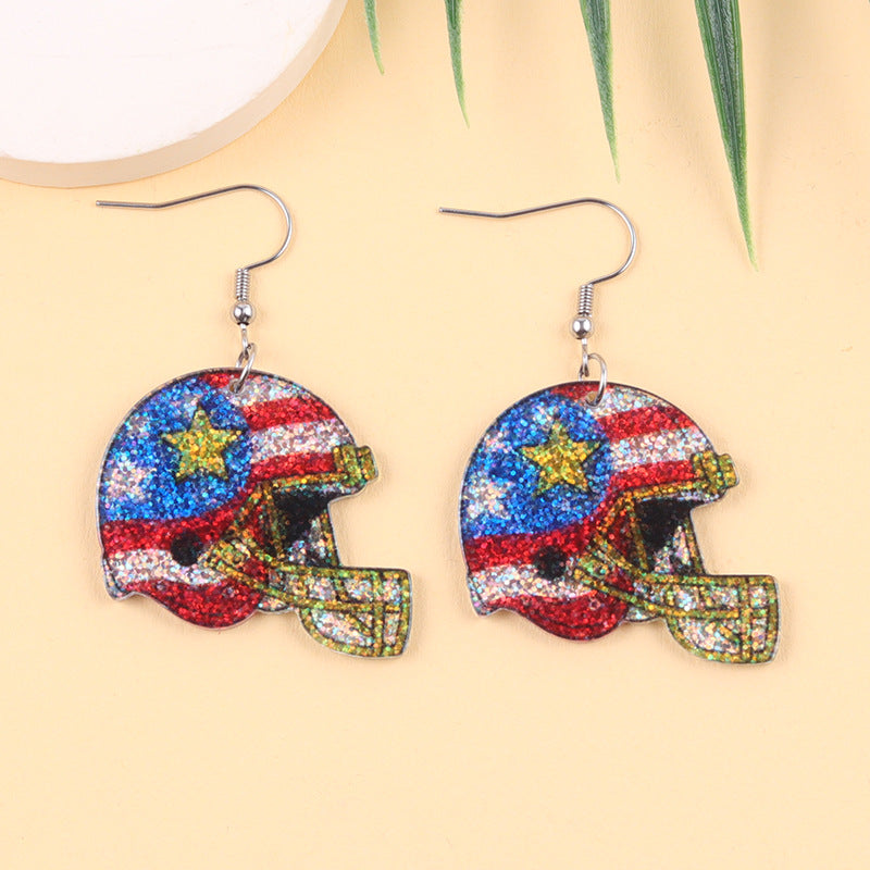 Wholesale World Cup Matches Acrylic Earrings