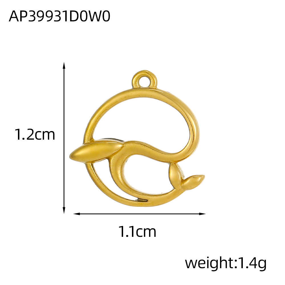 Wholesale  Marine Animal Series Dolphin Crab Stainless Steel DIY Pendant