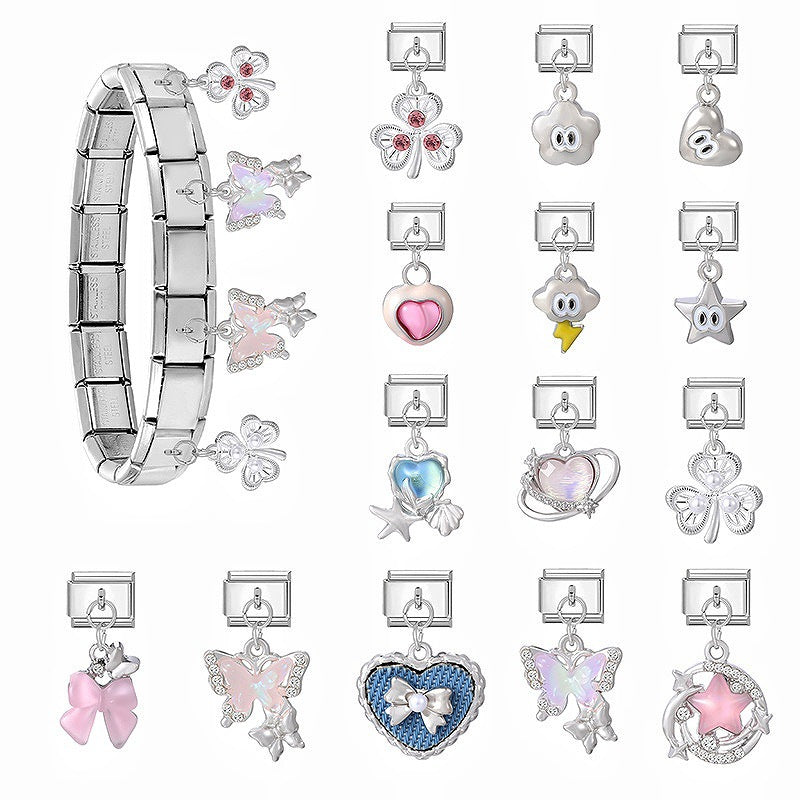 Wholesale Tulip Cartoon DIY Charm Bracelet Fashion Accessory for Gift Boutique
