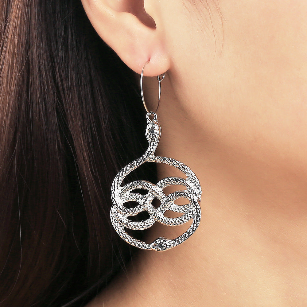 Wholesale  Snake-shaped Earrings Exaggerated  Long Earrings