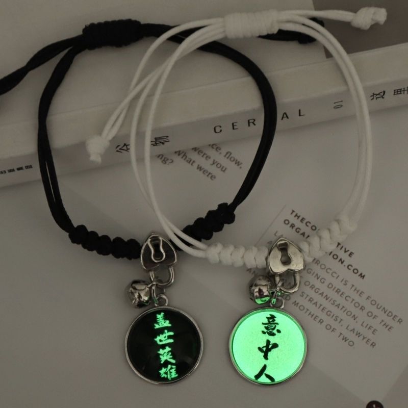Wholesale Alloy Electroplated Resin Luminous Star Bracelet Glow In The Dark Trendy Everyday Fashion Accessory For Women And Teens