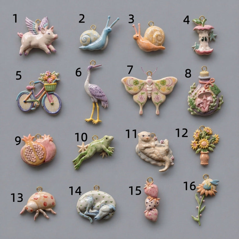 Wholesale Copper Cartoon Flying Pig Pendant Cute Simple Jewelry Charm Trendy Fashion Accessory For Boutique Resale