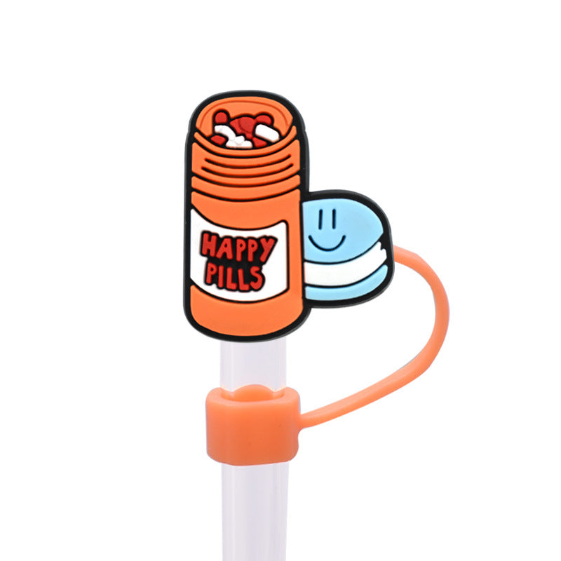 Wholesale Random 100pcs Medical Straw Cover 10MM Straw Tube Cap