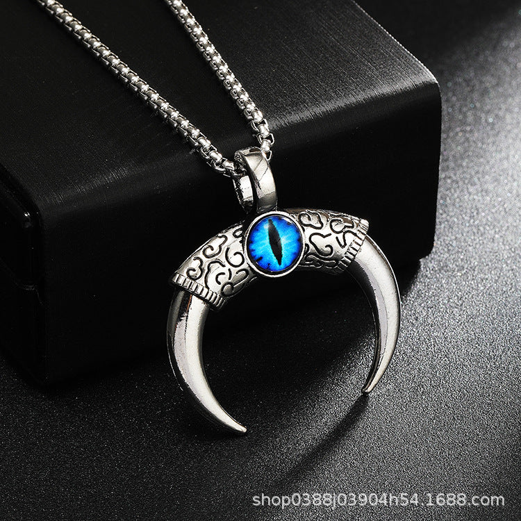Wholesale Turquoise Crescent Pendant Necklace ACC-NE-Yuj004