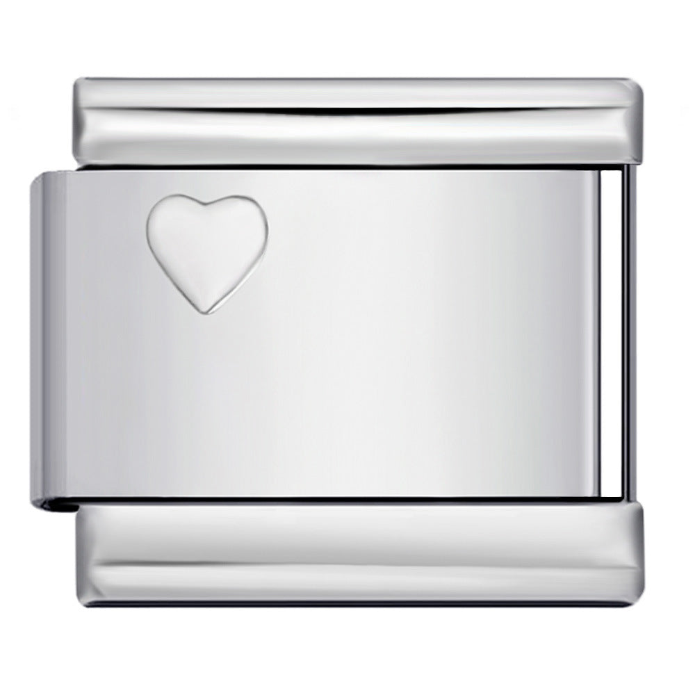 Wholesale Italian Charm Bracelet 9mm DIY Splicing Removable Silver Stainless Steel Composable Bracelet