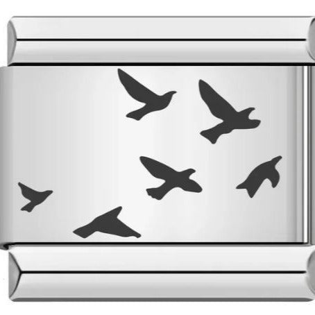 Wholesale Italian Charm Bracelet 9mm DIY Splicing Removable Gold Plated Oil Drop Cartoon Stainless Steel Composable Bracelet