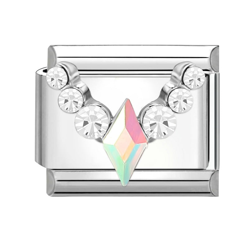 Wholesale Italian Charm Bracelet 9mm DIY Splicing Removable Stainless Steel Insect Series Composable Bracelet