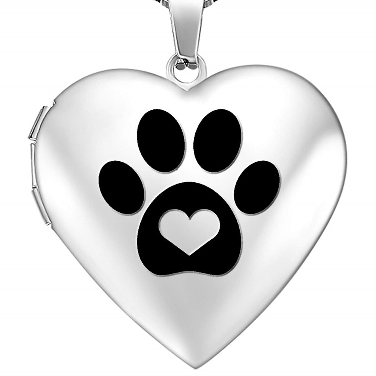 Collana apribile all'ingrosso in acciaio inossidabile con scatola per foto d'amore in argento