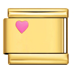 Wholesale Italian Charm Bracelet 9mm DIY Splicing Removable Heart Pattern Stainless Steel Composable Bracelet