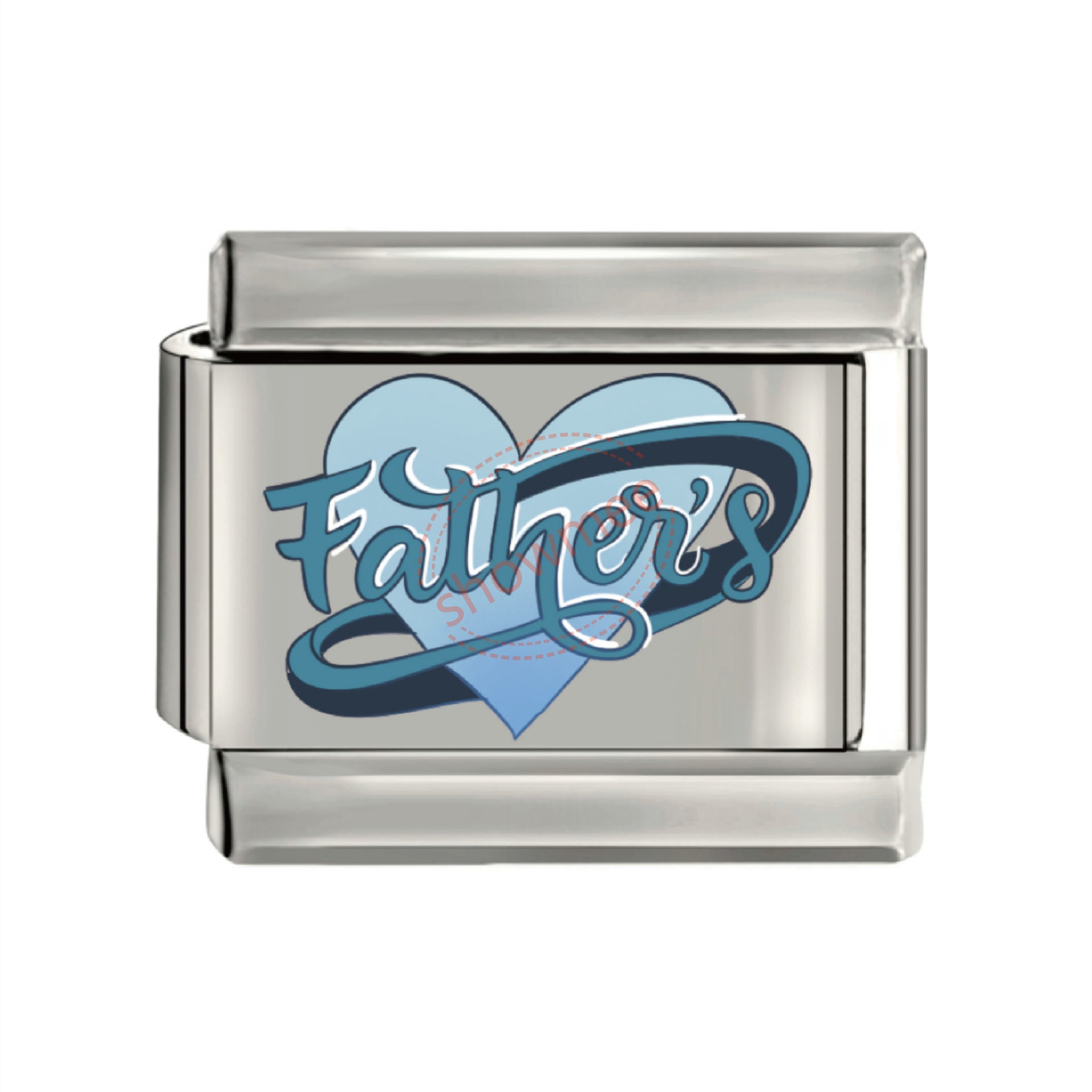 Wholesale 10pcs Italian Charm Bracelet 9mm DIY Splicing Father's Day Elements Titanium Steel Composable Bracelet