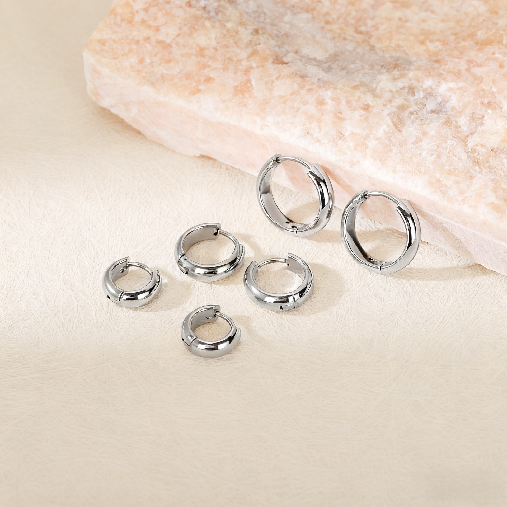 Wholesale Steel titanium hoop earrings