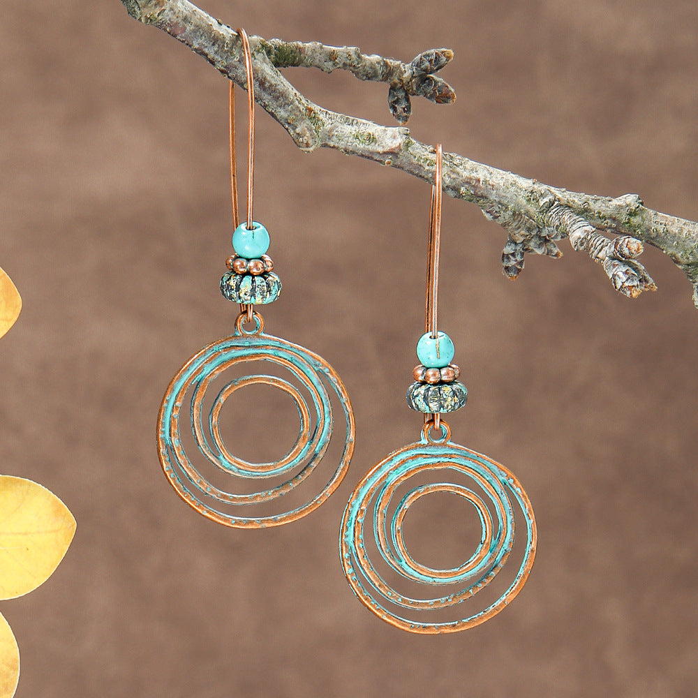 Wholesale Bohemian Long Tassel Earrings Zinc Alloy Jewelry Accessory