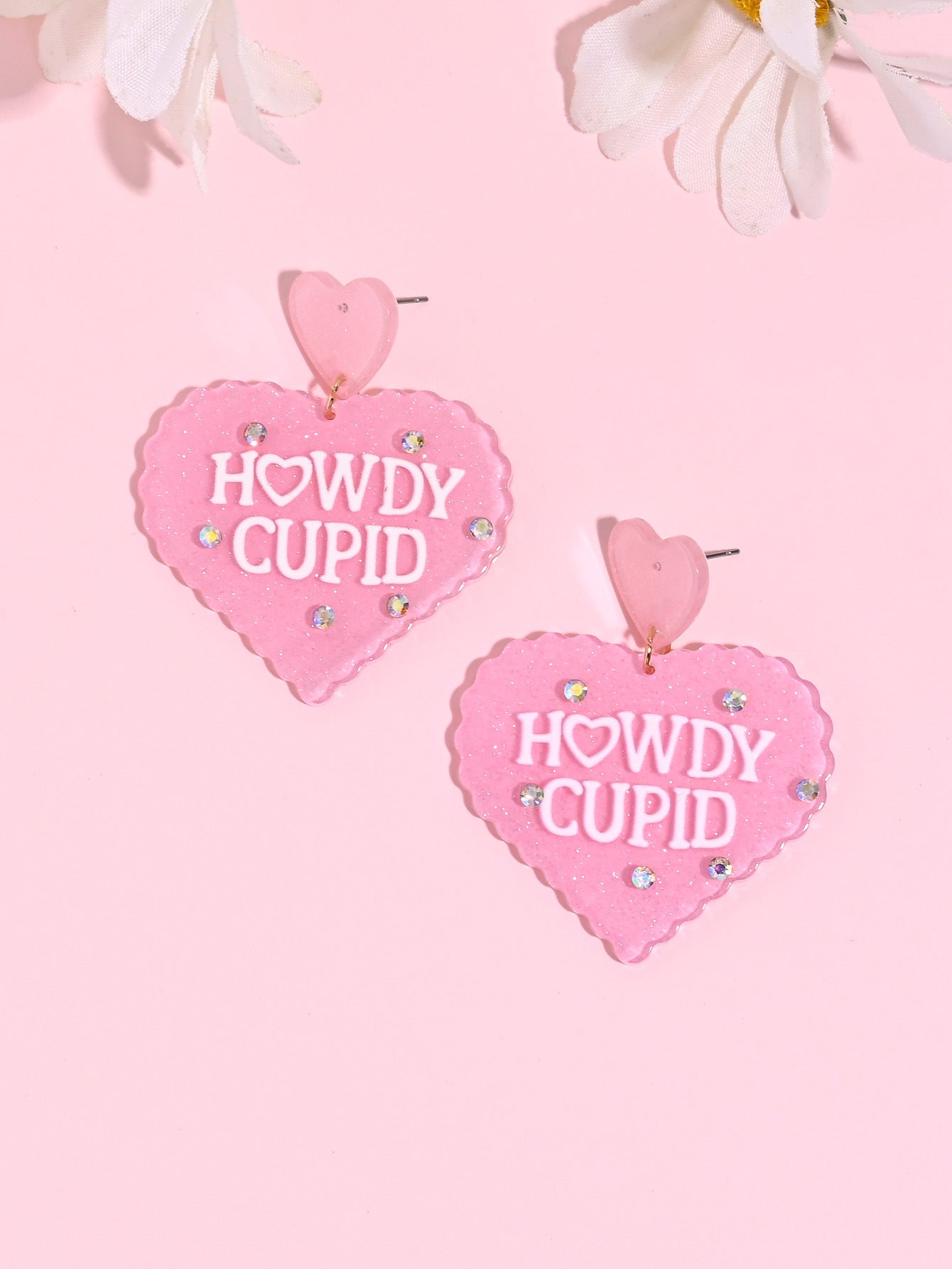 Wholesale Acrylic Heart Earrings