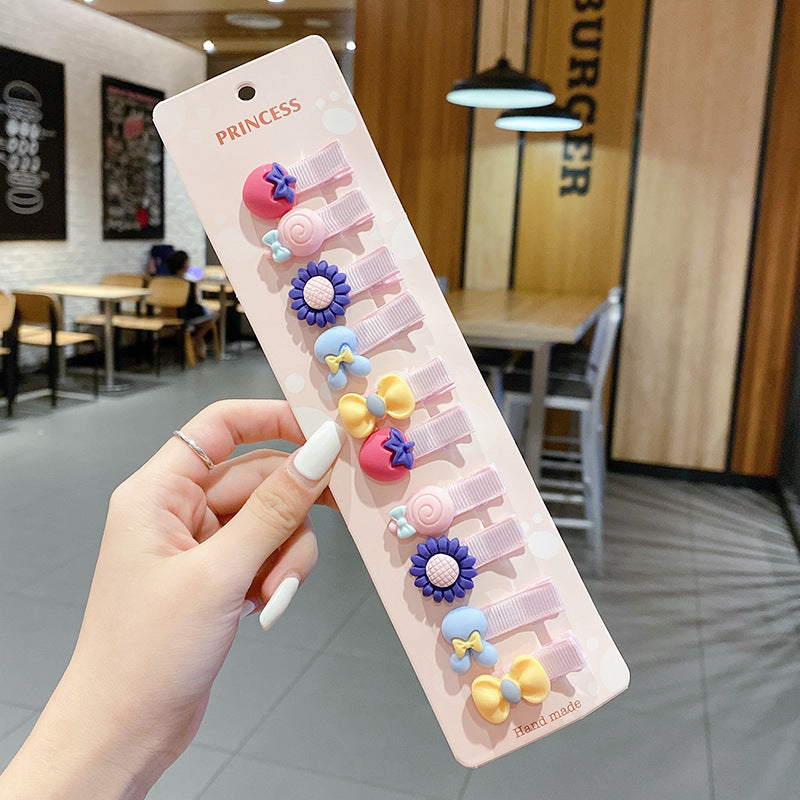 Wholesale Acrylic Cartoon cute  hairpin set