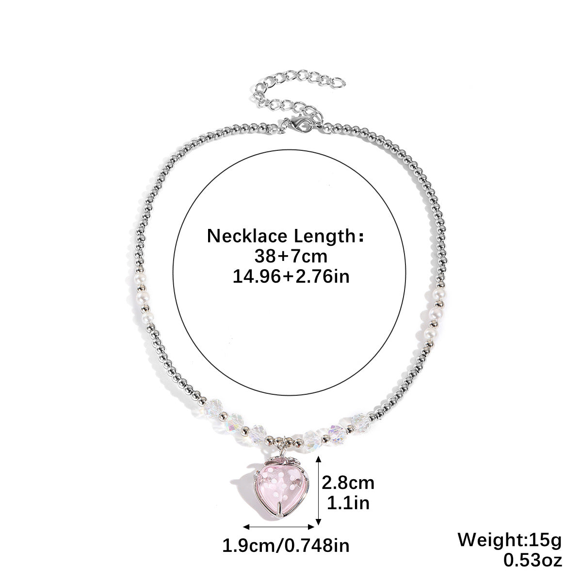 Wholesale Valentine's Day Sweet Cherry Necklace