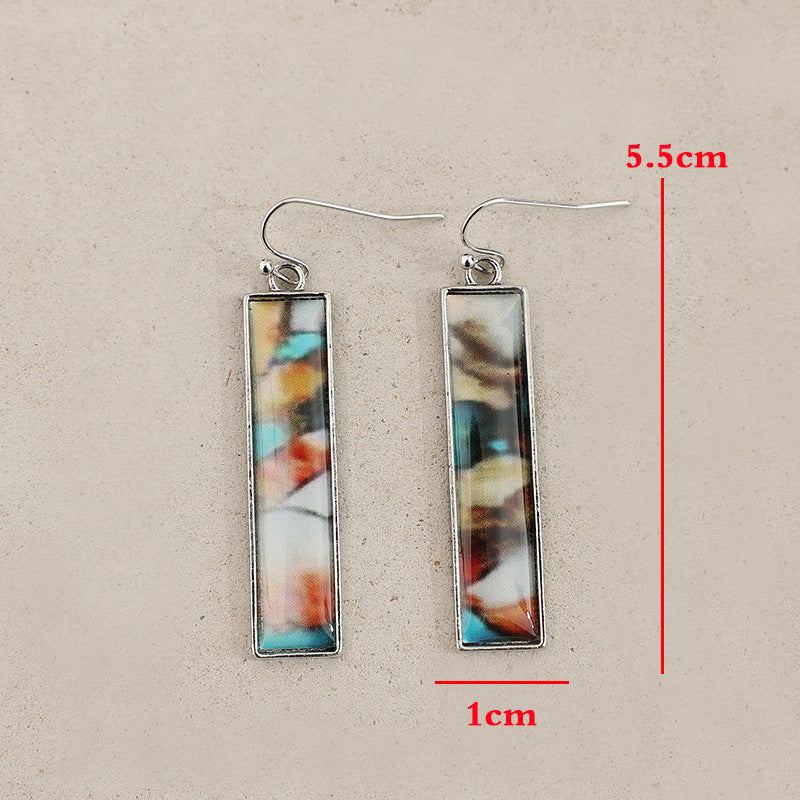 Wholesale Colorful Retro Bohemian Alloy Earrings Party Wear Jewelry Accessory