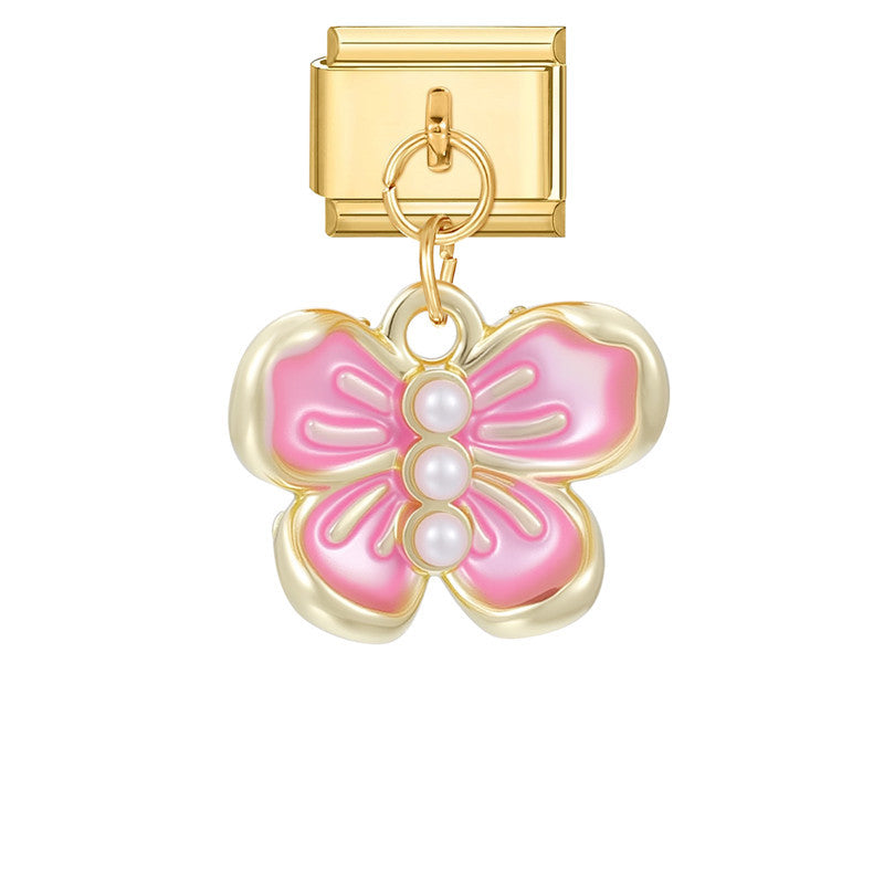 Wholesale Italian Charm Bracelet 9mm DIY Splicing Creative Pendant Stainless Steel Composable Bracelet