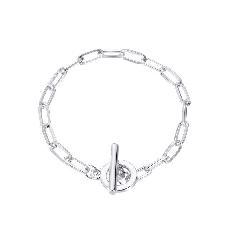 Wholesale OT Buckle Soft Clay Pearl Butterfly Love Bracelet ACC-BT-QW001