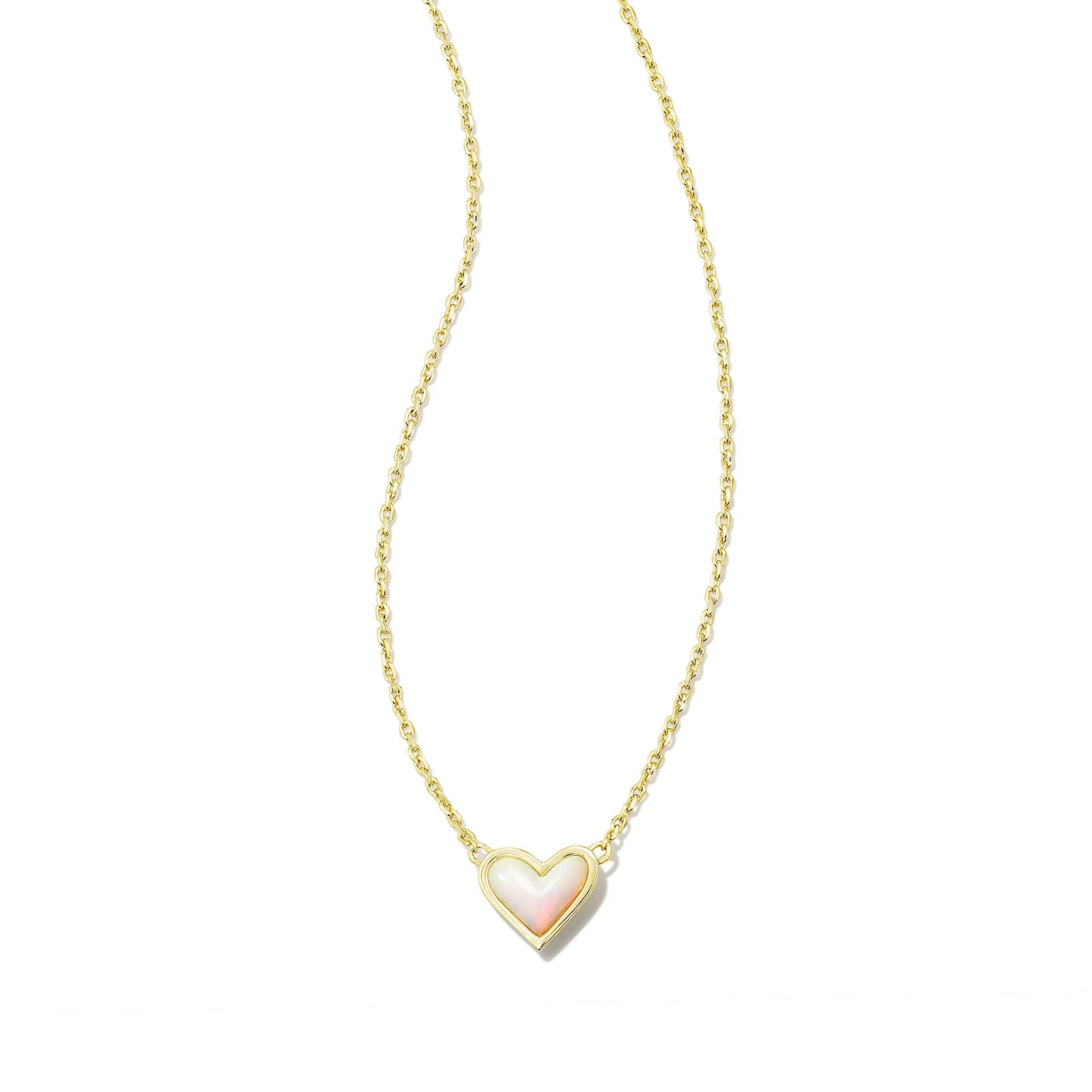 Wholesale  Heart Shaped Necklace  Adjustable Peach Heart Natural Stone  Accessories