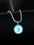 Wholesale Silver creative  moon oil drop luminous glowing blingbling cauliflower necklace